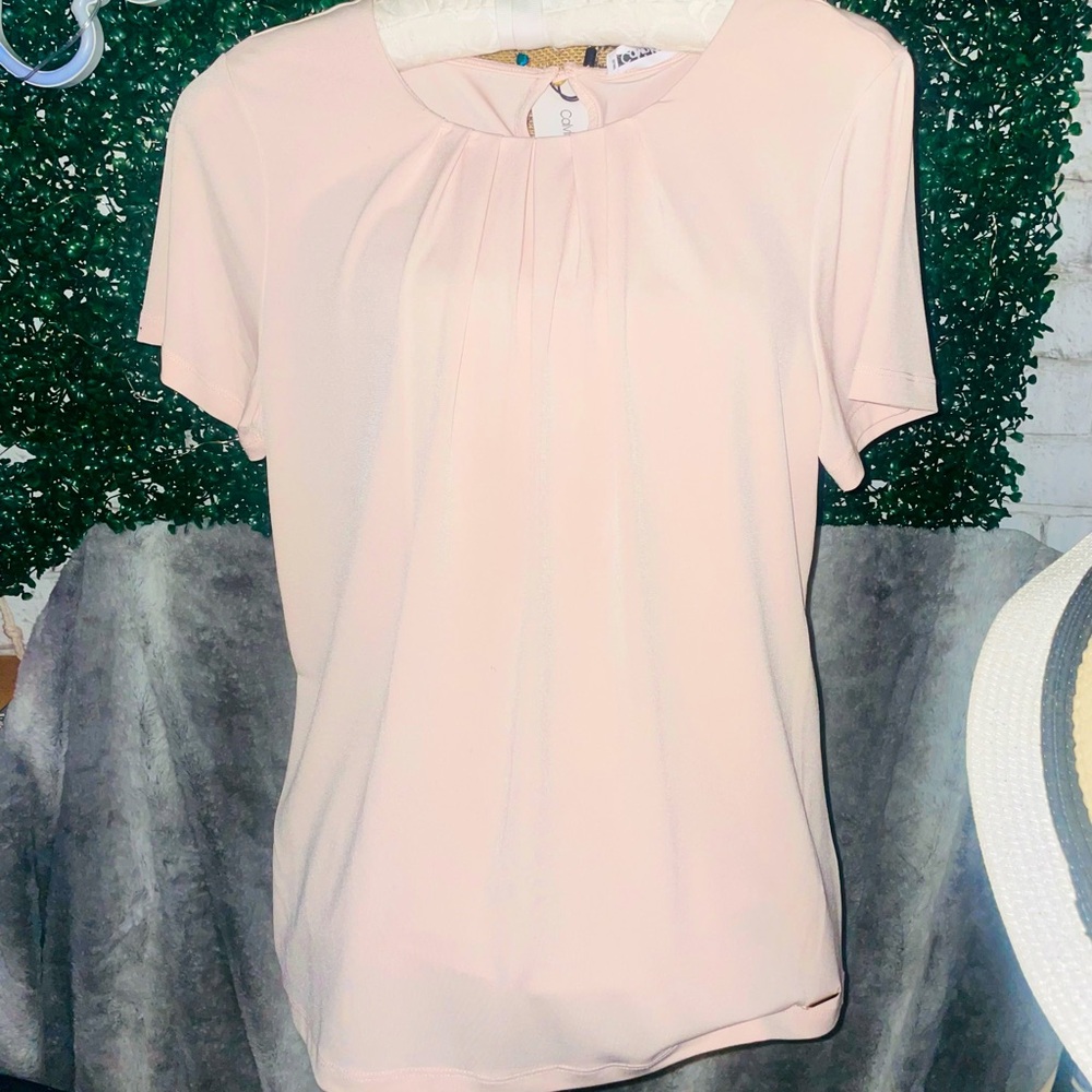 NWTs Calvin Klein light pink blouse